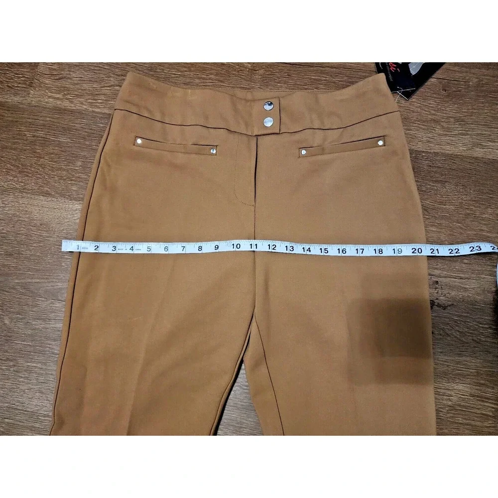 Rekucci Women's‎ Secret Figure Pull-On Knit Straight Pant w/Tummy Control